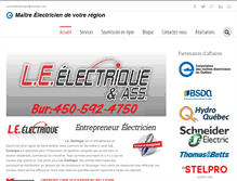 Tablet Screenshot of larocheelectrique.com